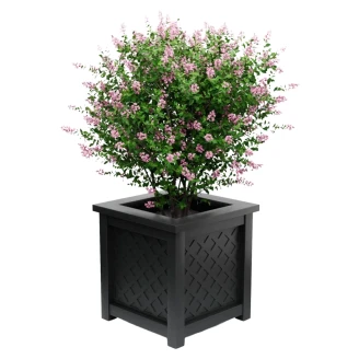 Utekruka Metall <strong>Bloomsbury</strong>  Svart 60 cm med Dekorativ Överkant