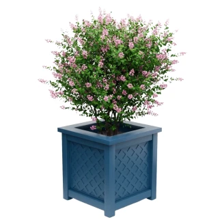 Utekruka Metall <strong>Bloomsbury</strong>  Azurblå 75 cm med Dekorativ Överkant