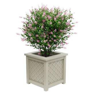 Utekruka Metall <strong>Bloomsbury</strong>  Pebbelgrå 75 cm med Dekorativ Överkant