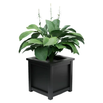 Utekruka Metall <strong>Elmsford</strong>  Svart 60 cm med Dekorativ Överkant