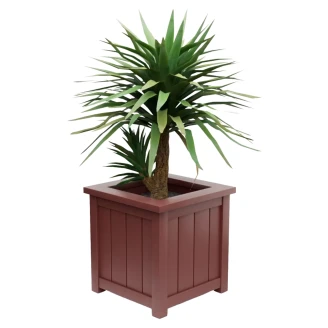 Utekruka Metall <strong>Edenbridge</strong>  Rubinröd 60 cm med Dekorativ Överkant