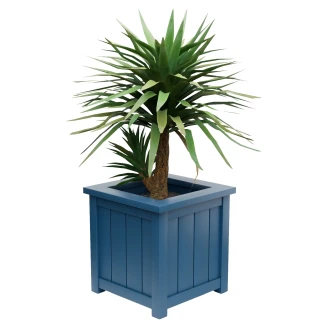 Utekruka Metall <strong>Edenbridge</strong>  Azurblå 75 cm med Dekorativ Överkant