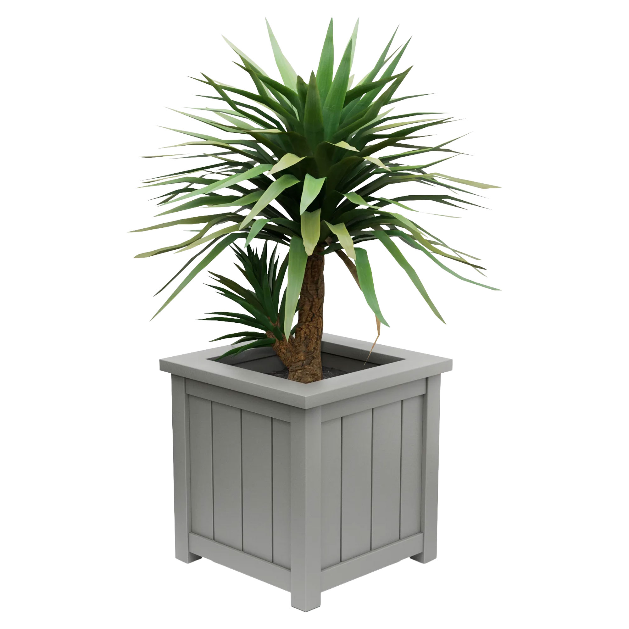 Utekruka Metall Edenbridge Dammgrå 75 cm med Dekorativ Överkant