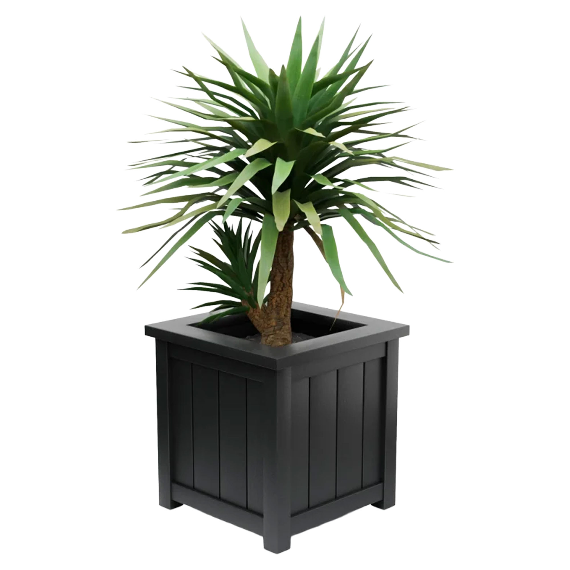 Utekruka Metall Edenbridge Svart 75 cm med Dekorativ Överkant