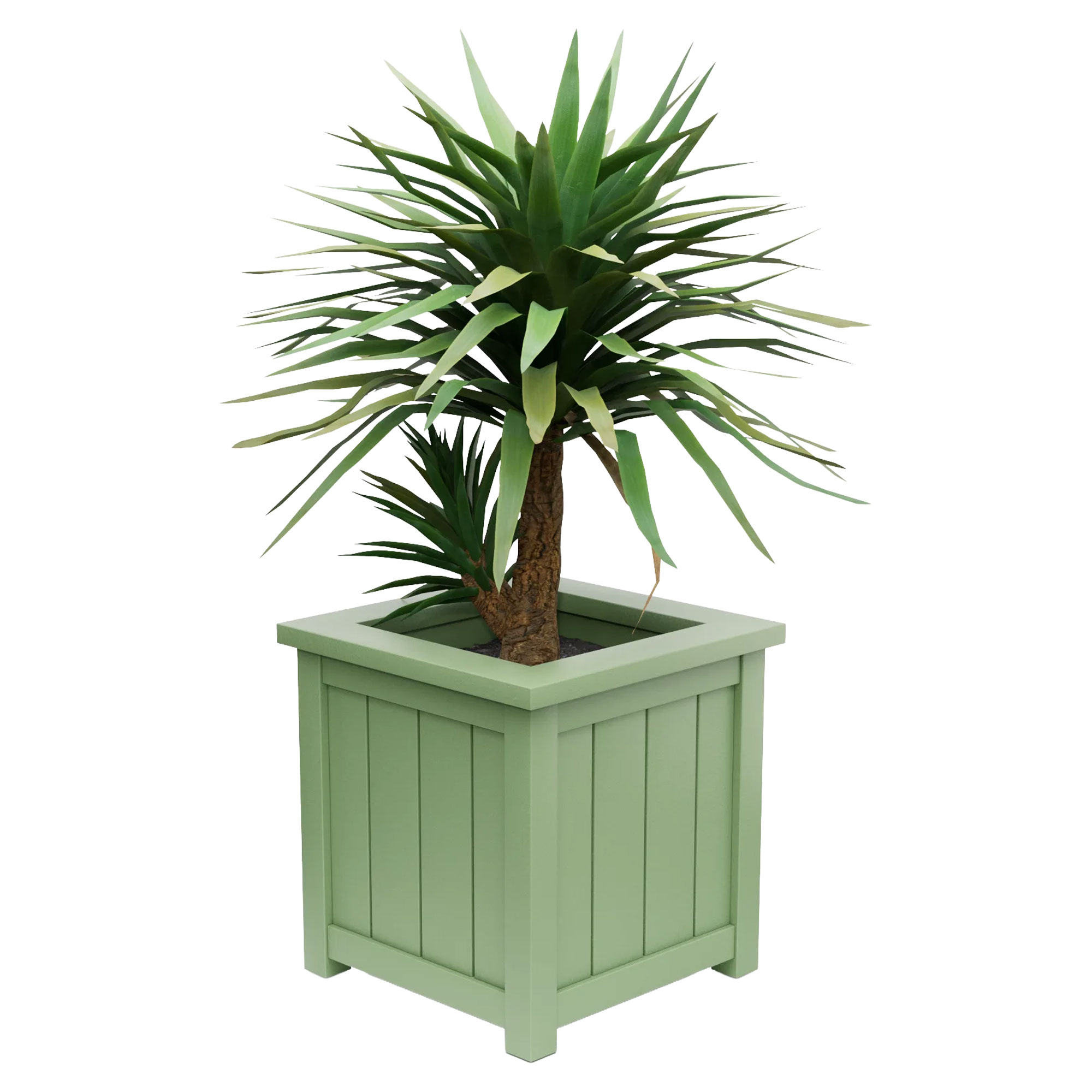 Utekruka Metall Edenbridge Ljusgrön 75 cm med Dekorativ Överkant