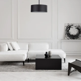 Hängande Lampa Solljus Svart Matt 40 cm