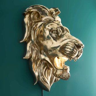Werner Voss Vägglampa <strong>King Lion</strong>  Guld Blank