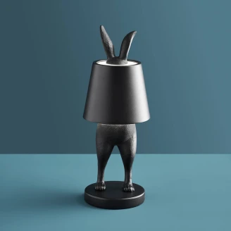 Werner Voss LED-Bordslampa Hiding Rabbit Svart