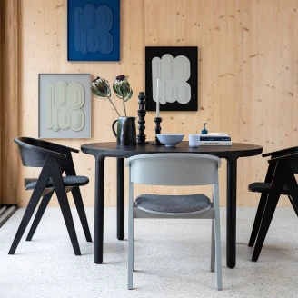 Zuiver Matbord <strong>Storm Ny</strong>  Svart Ø128 cm