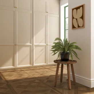 Träklinker <strong>Slottsek</strong> Mörk Ek Matt 60x60 cm