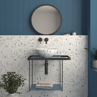 Dune Kakel Fragmenta Ima Azul Matt Relief 10x40 cm