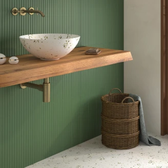 Dune Kakel Fragmenta Ima Verde Matt Relief 10x40 cm