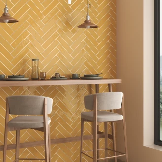 Dune Kakel <strong>Meknes</strong>  Gul Blank 6x25 cm