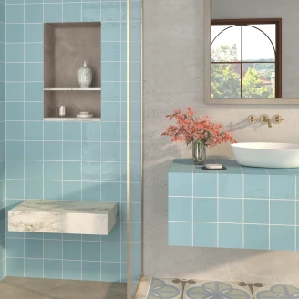 Dune Kakel <strong>Meknes</strong>  Blå Blank 13x13 cm