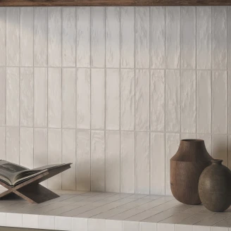 Dune Kakel Riad Vit Blank 6x25 cm