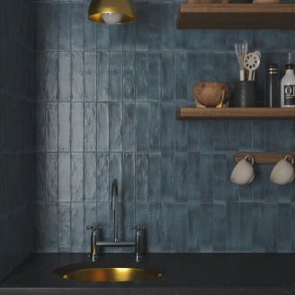 Dune Kakel Riad Denim Blank 6x25 cm