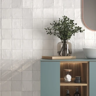 Dune Kakel Riad Vit Blank 13x13 cm