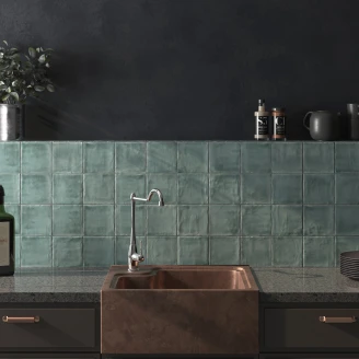 Dune Kakel Riad Grön Hav Blank 13x13 cm