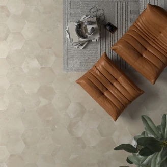 Dune Hexagon Klinker Riad Havre Matt 22x25 cm