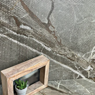 Marmor Klinker <strong>Skymning</strong>  Brun-Prick Matt Blank 60x120 cm