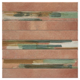 Kakel <strong>Terrak</strong>  Röd-Penslad Matt 35x35 cm