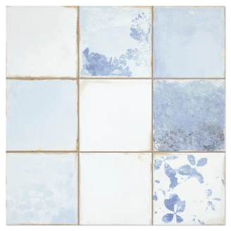 Klinker <strong>Relic</strong>  Blå Matt Rustik 45x45 (15x15) cm