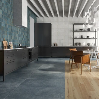 Klinker <strong>Havrust</strong>  Blå Matt Rustik 45x45 (15x15) cm