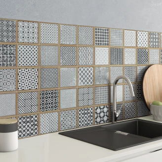 Klinker <strong>Rute</strong>  Flerfärgad Matt 45x45 (15x15) cm