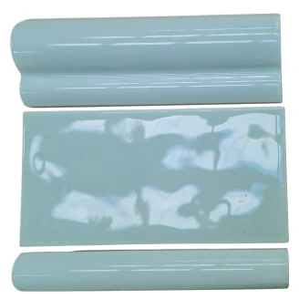 Pissano Dekor Kakel Alborán Aqua Blå Blank 5x15 cm