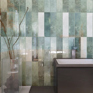 Kakel <strong>Auri</strong>  Moss Blank 6x25 cm