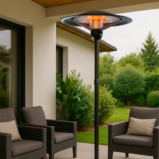 Rointe Infravärmare Amber Svart Ø 74 cm