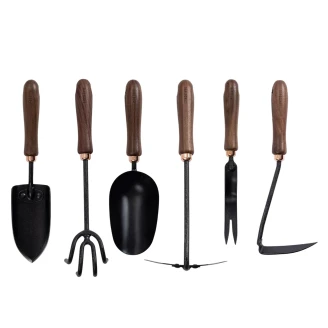 Barebones Set med Trädgårdsredskap 6 Delar <strong>Wildhaven</strong>  Svart