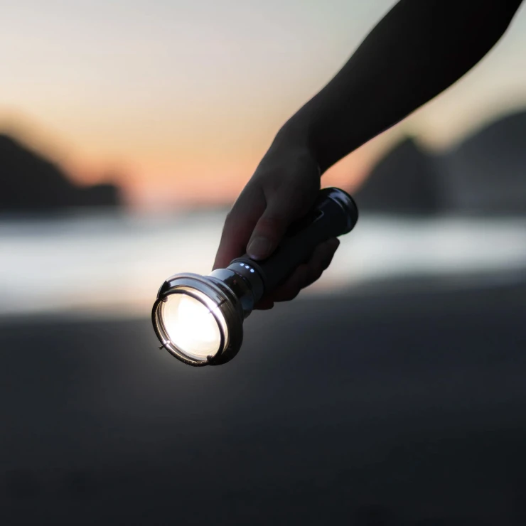 Barebones Vintageficklampa Mini Flash Oliv