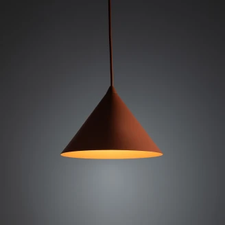 Hängande Lampa <strong>Seattle</strong>  Tegelröd Matt Ø 21 cm