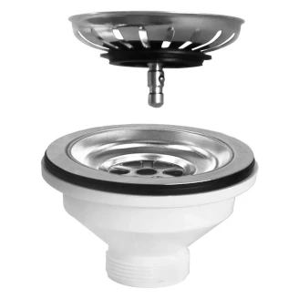 Rostfri Avloppsventil 6/4"