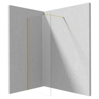 Duschvägg <strong>Prizma</strong>  Guld Matt 6 mm 100x195 cm