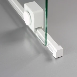 Duschvägg <strong>Prizma</strong>  Vit Matt 6 mm 80x195 cm Skjutdörr