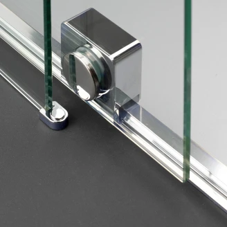Duschvägg <strong>Prizma</strong>  Krom Blank 6 mm 90x195 cm Skjutdörr
