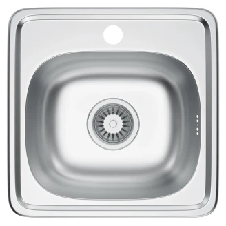 Rostfritt Stål Diskho <strong>Renvia</strong>  Krom Matt 38x38 cm med Vattenlås