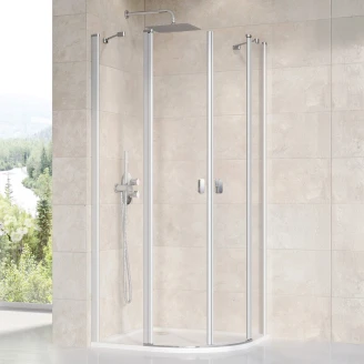 Ravak Duschhörn <strong>Chrome</strong>  Krom Matt 80 cm + 80 cm Rund
