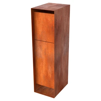 Brevlåda <strong>Hortum</strong>  Cortenstål 30x45x120 cm