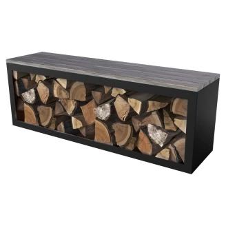 Vedställ med Sittbänk <strong>Beltaro</strong>  Svart 150 cm