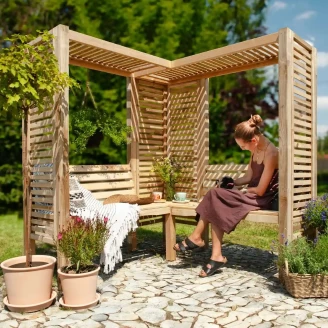Pergola med Benk <strong>Moreton</strong>  Tre