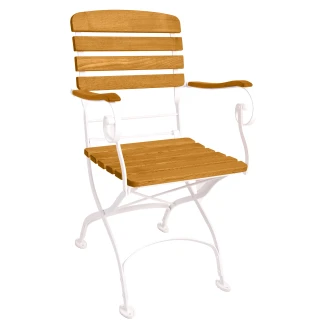 Hagesett <strong>Arvex</strong>  med Bord 70 cm & 2 Stoler Tre, Hvit