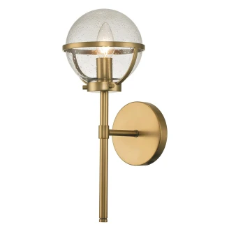 Hinkley Vägglampa Uno <strong>Hollis</strong>  Mässing, Klar