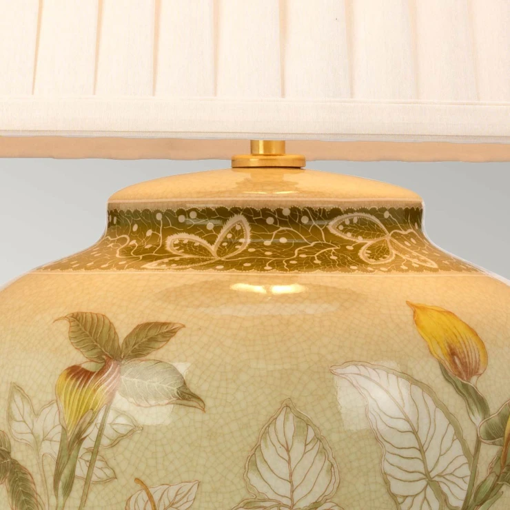 Elstead Bordlampe Arum Lily Beige
