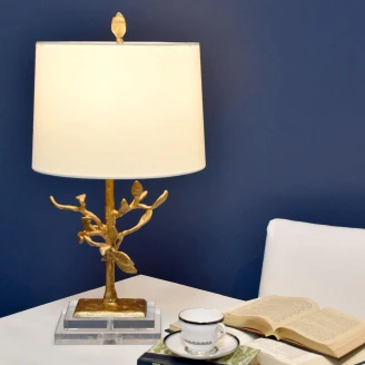 Gilded Nola Bordslampa <strong>Audubon Park</strong>  Guld