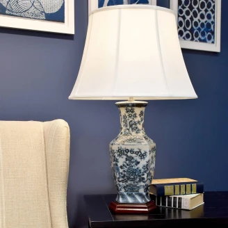 Elstead Bordslampa <strong>Blue Hex</strong>  Blå, Vit