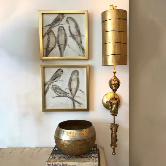 Flambeau Vägglampa <strong>Fragment</strong>  Guld