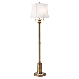 Feiss Golvlampa <strong>Stateroom</strong>  Mässing, Vit